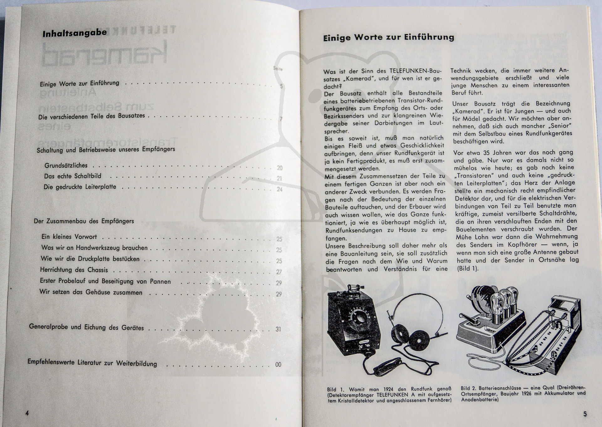 Kosmos Telefunken Kamerad - Handbuch, Einleitung
